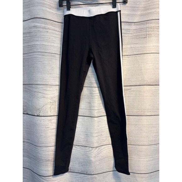 Alo Black and White Striped Leggings - Picture 1 of 2